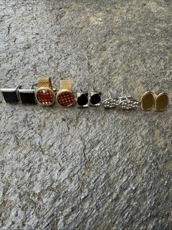 unknown Other - 5 Men's Cufflink Set - Classic Mixed Styles